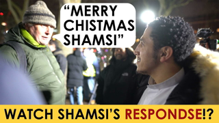 Shamsi Responding to Merry Christmas at Speakers Corner