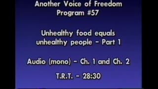 AVOF 057 - Ernst Zundel Interviews Harold Simpson Biochemist and Author - Unhealthy Food Unhealthy People - 1 of 2