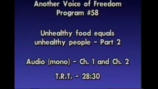 AVOF 058 - Ernst Zundel Interviews Harold Simpson Biochemist and Author - Unhealthy Food Unhealthy People - 2 of 2