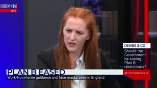 Young Political commentator breaks down as she recalls being made to wear face masks at school.