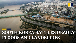 South Korean floods and landslides kill dozens, displace thousands