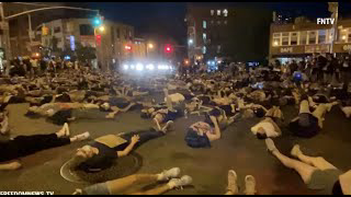 Hundreds stage a Die-in for victims of police brutality in New York