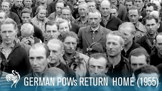 WWII German Prisoners Return Home (1955) | British PathÃ©