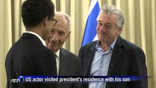 Robert De Niro meets Israeli president