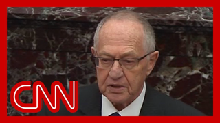 Alan Dershowitz defends President Trump on Senate floor