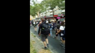 Berlin: German Protest Groups Unite, Despite Police Efforts to Keep Them Separated - Part 1 (2021.08.01)