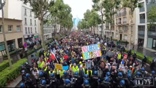 Incredible Scenes - French Protesters Today In Paris France (2021.08.07)