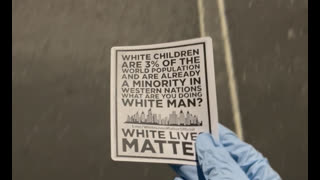 STICKERING FOR THE WHITE RACE - IRL ACTIVISM