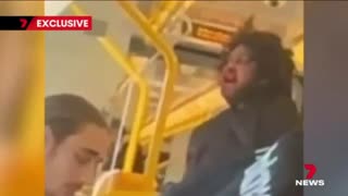 VICIOUS ASYLUM SEEKER SPITS ON, BEATS UP ''racist'' OLD PEOPLE on AUSSIE TRAIN