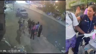 BLACK GANG BEATS & ROBS WHITE WOMAN ON BIKE IN NYC - GET OUT OF THESE VIOLENT THIRD WORLD SH!TH0LES