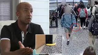 Teacher looks in mirror sees monkey so he associates bananas as racist.