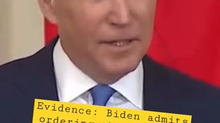 Senile Biden admits to a premeditated ACT of WAR on gas pipeline NORD Stream 2...