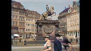 Beautiful Dresden before its destruction at the end of WWII in color: Watch and weep!