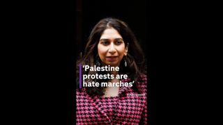 UK Home Secretary Braverman (married to a jew): Pro-Palestinian protests are 'hate marches'.