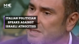 Italian politician Alessandro di Battista speaks out against Israeli atrocities in Gaza