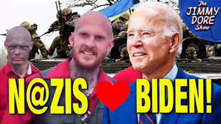 N@zi Protester Shouts SUPPORT For BIDEN!