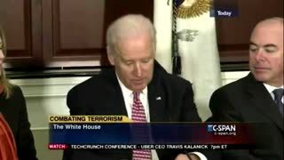 BIDEN EXPLAINS HIS ROLE IN IMPLEMENTING THE ANTI-WHITE JEWISH AGENDA