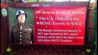 GENERAL GEORGE PATTON BANNER ARRIVES