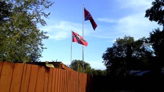 FLAGS OF INDEPENDENCE FLYING, AND PREPPING EMERGENCY WATER STORAGE