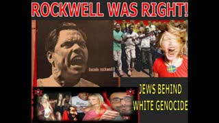 JEWS MANIPULATE BLACKS FOR COMMUNIST TYRANNY AND WHITE GENOCIDE - George Lincoln Rockwell