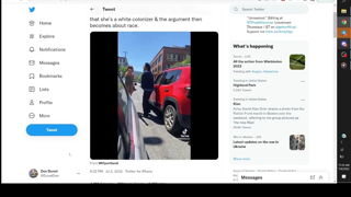 "U WHITE COLONIZER!"  TRIGGERED Leftie Snaps On White Lady In Fit Of Road Rage