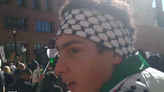 "Resistance is justified!"  Pro Palestine March Milwaukee WI 10/22/23