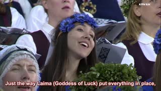 WHITE PRIDE - Latvian Song Festival - "Lec, saulīte!" (ENG SUB)