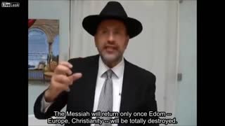 Jewish Rabbi Supports the Destruction of Christianity: "Islamization is Good News"