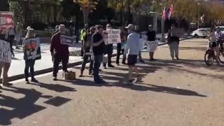 National Justice Party Protests Warring for Israel in Front of White House