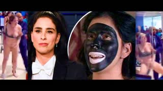 White Woman Strips Naked For Black Men At Airport As Sarah Silverman Shows Off Jewish Privilege