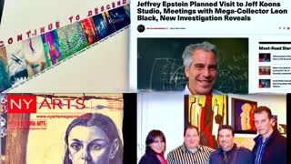 Jeffrey Epstein Jeff Koons Woody Allen Leon Black Connection Aaron R Cohen Crackhead Jesus Trials