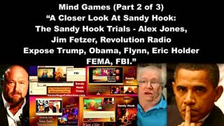 Sandy Hook Trials Alex Jones Jim Fetzer Revolution Radio Expose Trump Obama Flynn Eric Holder FEMA