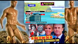 Taiwan Earthquake Tsunami French President Emmanuel Macron Man Wife Brigette The Jason Statham Dance