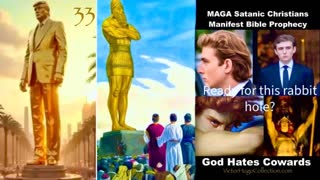 33 Antichrist Gaza Golden Trump Statue Bible Prophecy Baron Trump Lucifer Brandon Kroll Victor Hugo