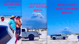 Massive Mystery Mushroom Cloud Explosion New Smyrna Florida Near Daytona Beach Ignored By News Media