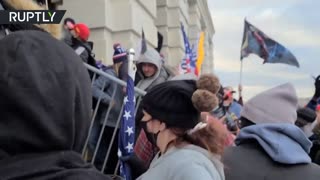 Mayhem outside US Capitol as police use tear gas against Trump supporters