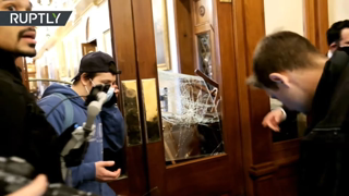 Moment woman gets shot during US Capitol siege | [Disturbing footage]