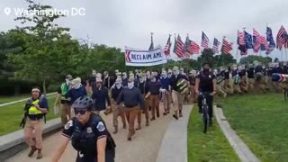 The Patriots March with Police Escort, May 14, 2023