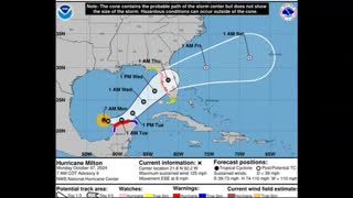 Hurricane Milton Update, Cat 3 at Landfall (Tampa) Oct 7, 2024