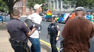 Arrested For Exposing the Sin of SODOMY at a PRIDE PARADE with a Bible Verse, June 4, 2023