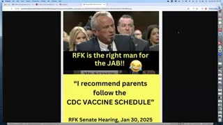 Peggy Hall - RFKjr Declared in the Hearings - Follow CDC Vax Schedule, Feb 19, 2025