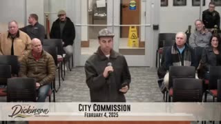 Dickinson ND City Commission - Cut off Live Stream to Ryan Messano (Short Version), Feb 5, 2025