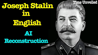 Joseph Stalin in English AI Reconstruction