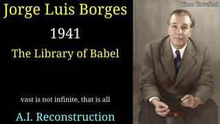 Jorge Luis Borges The Library of Babel - In English AI Reconstruction