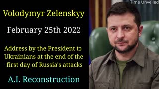 Volodymyr Zelenskyy First Day of Invasion in English AI Reconstruction