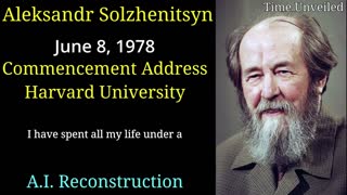 Aleksandr Solzhenitsyn Harvard Address in English AI Reconstruction