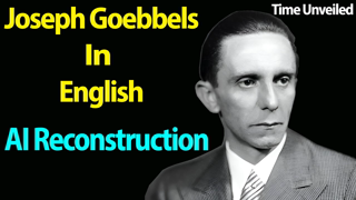 Joseph Goebbels in English AI Reconstruction