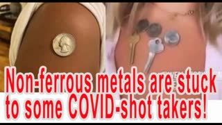 Non-ferrous metals are stuck to COVID-shot takers! : Another 'Magnet Challenge'