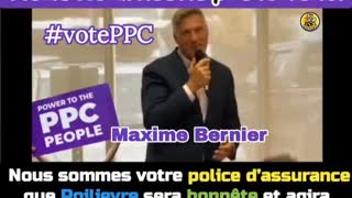 Maxime Bernier is the insurance policy that poilievre party will not act as WEF agent (vostfr)