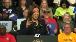 Harris has no clue what to say after her teleprompter malfunction, keeps repeating herself